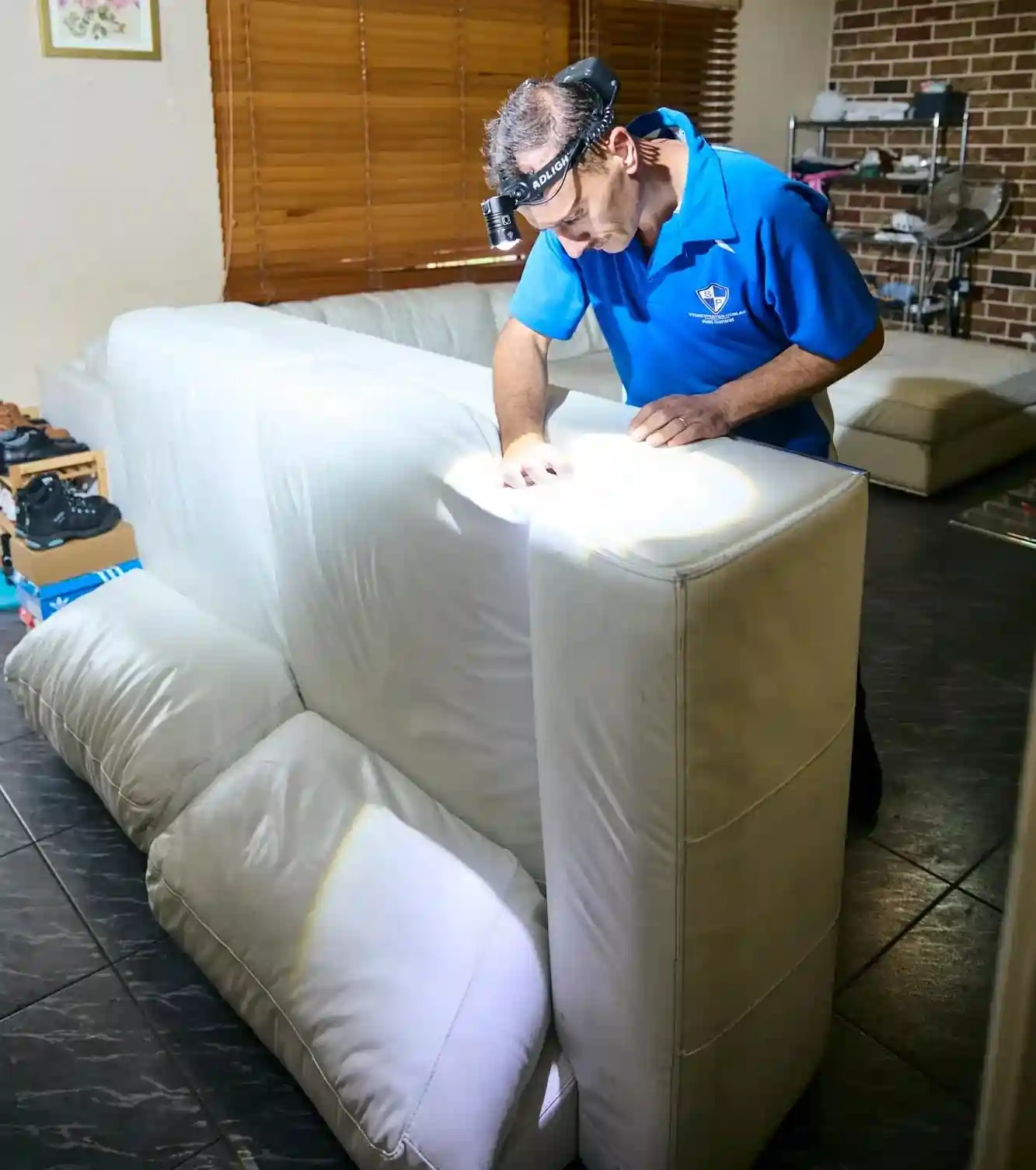 Cafe Pest Control Canley Heights Licensed Cafe Pest Control technician treating a property in Canley Heights — Sydney Pesties